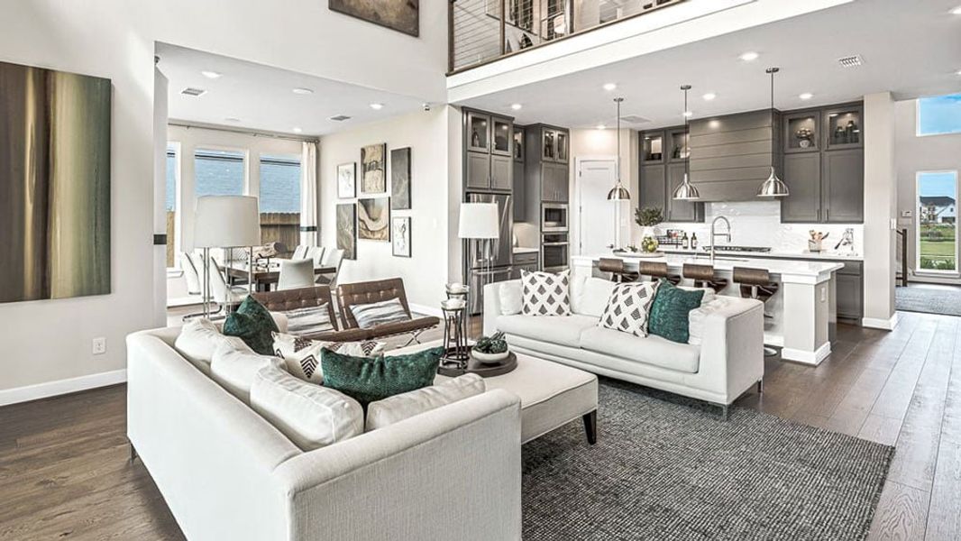 Furnished interior view inside a new home in Avalon at Cypress, Cypress (Image 17). Furnished interior view inside a new home in Avalon at Cypress, Cypress (Image 17).