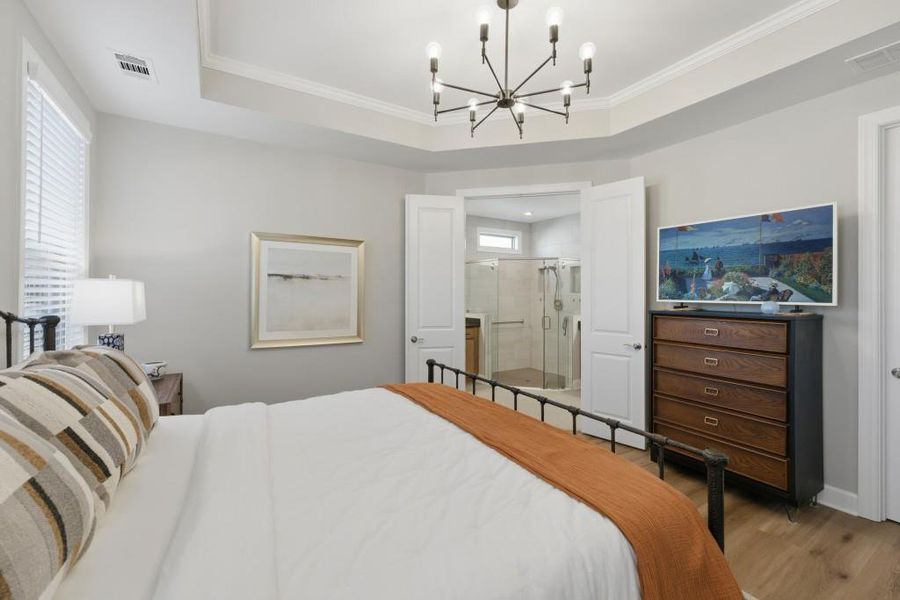 Furnished interior view inside a new home in , Hoschton (Image 8).