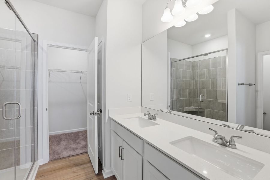 Furnished interior view inside a new home in Sloan Station, Charlotte (Image 8).