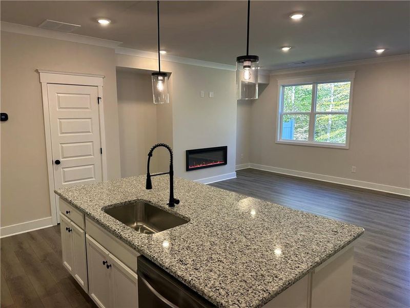 Furnished interior view inside a new home in Millstone at Mundy Mill, Gainesville (Image 10). Furnished interior view inside a new home in Millstone at Mundy Mill, Gainesville (Image 10).