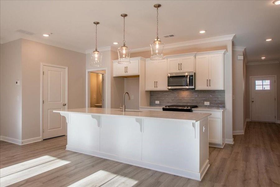 Furnished interior view inside a new home in Bluffs at Bells Ferry, Marietta (Image 7).