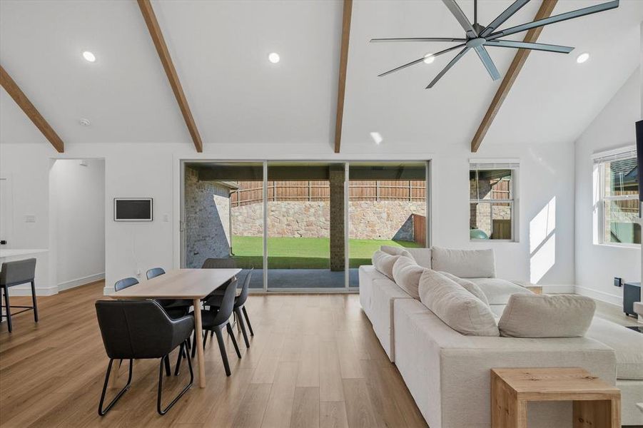 Furnished interior view inside a new home in Monterra, Fate (Image 12).