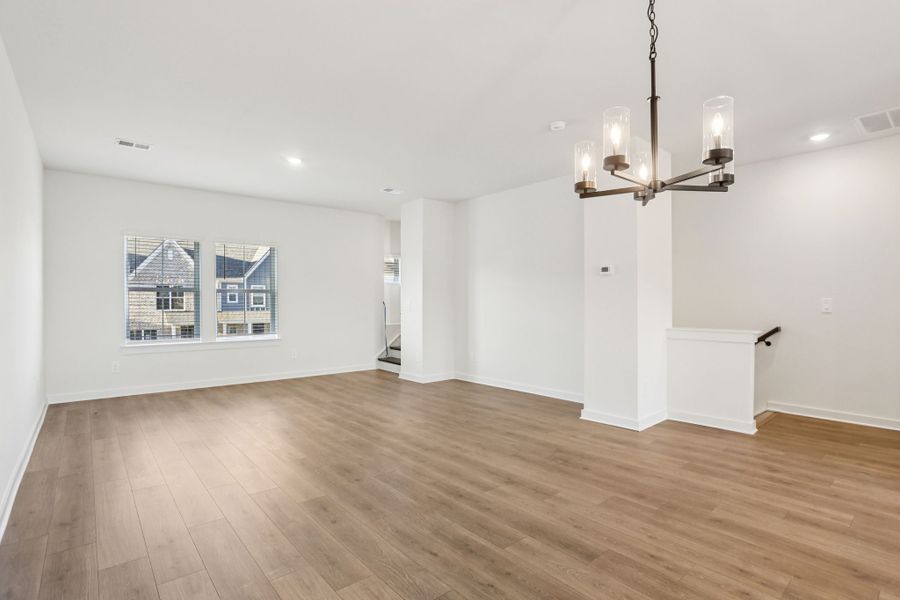 Spacious, unfurnished interior of a new home in Greystone - Highland Townhomes, Smyrna (Image 12).