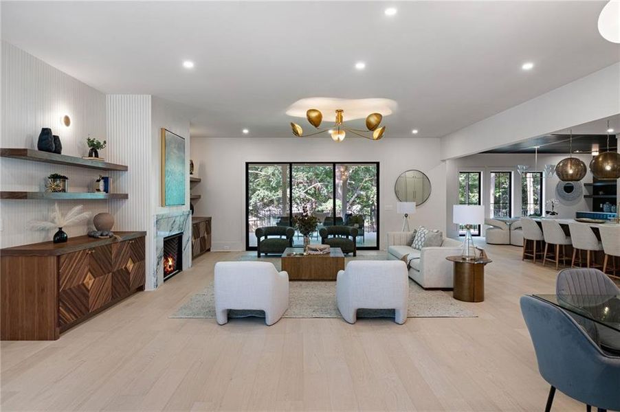 Furnished interior view inside a new home in , Atlanta (Image 29).