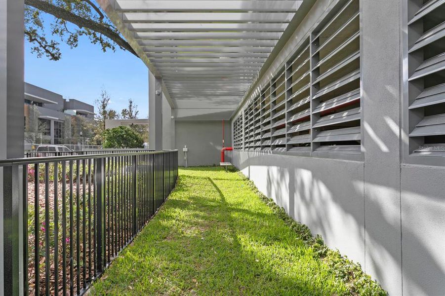 Exterior details and patio area of a home in , Tampa (Image 32).