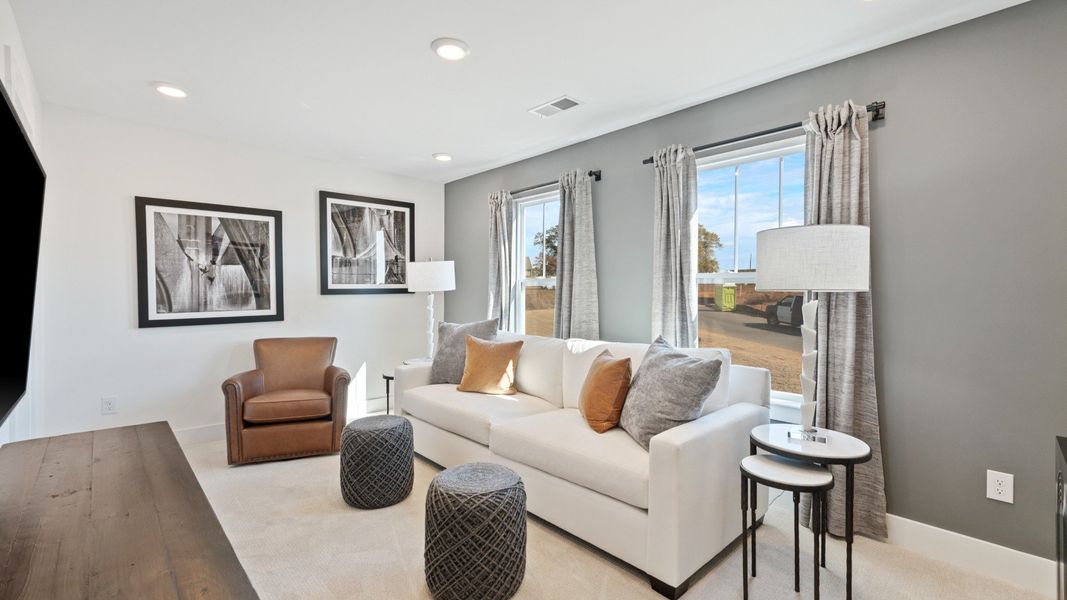 Representative furnished interior of a home built from the Finley by DRB Homes in Woodglen, Piedmont (Image 13).