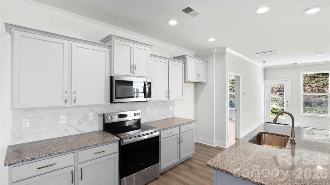 Furnished interior view inside a new home in , Weaverville (Image 6).