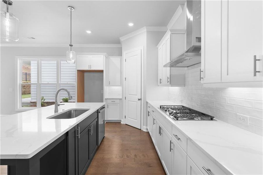 Furnished interior view inside a new home in Palisades Single Family, Cumming (Image 9).