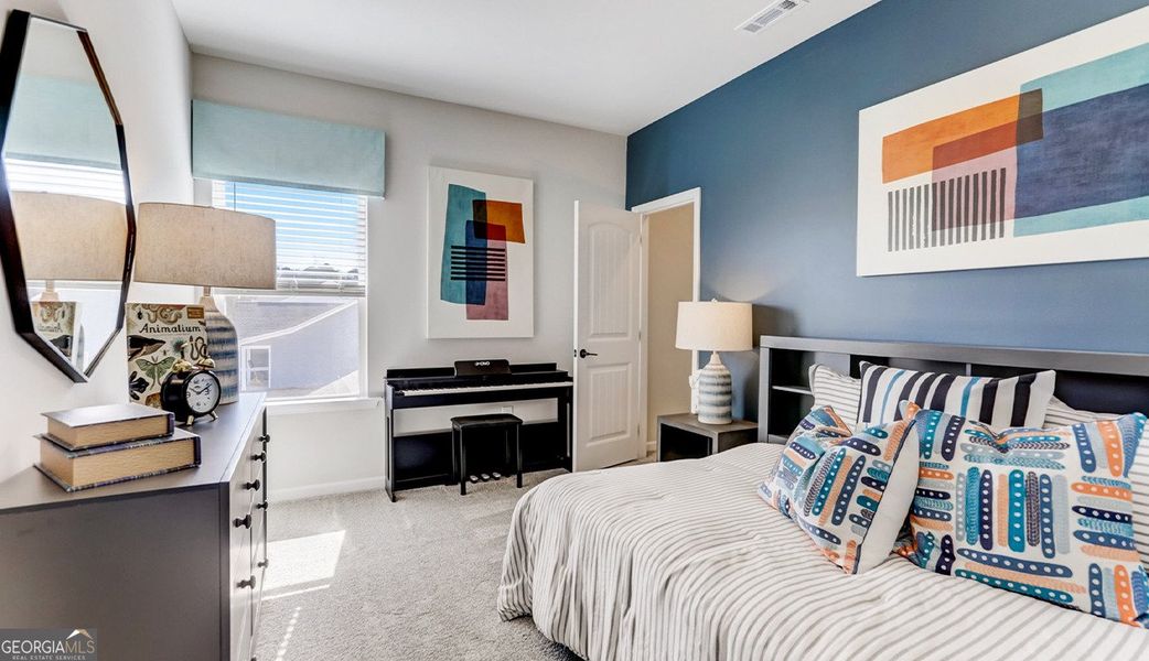 Furnished interior view inside a new home in Bryson Farms, Byron (Image 17). Furnished interior view inside a new home in Bryson Farms, Byron (Image 17).