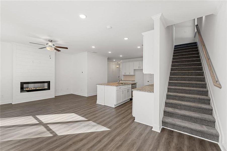 Furnished interior view inside a new home in Mulberry Summit, Flowery Branch (Image 8).