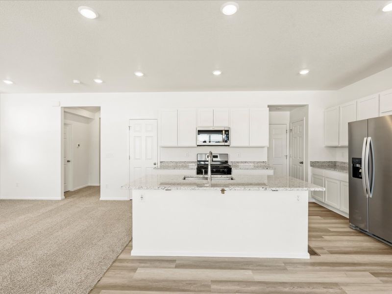 Furnished interior view inside a new home in Lorson Ranch: The Trail Collection, Colorado Springs (Image 3).