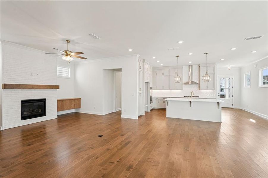 Spacious, unfurnished interior of a new home in Promenade at Sawnee Village, Cumming (Image 37).