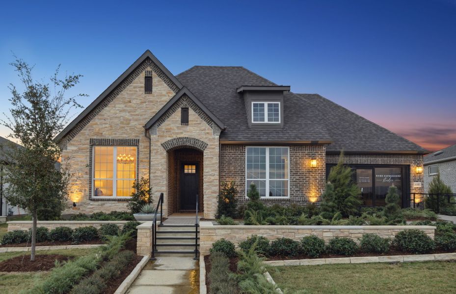 The Reverence, a one-story home with 2-car garage