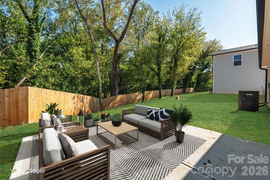 Exterior details and patio area of a home in , Cherryville (Image 25).