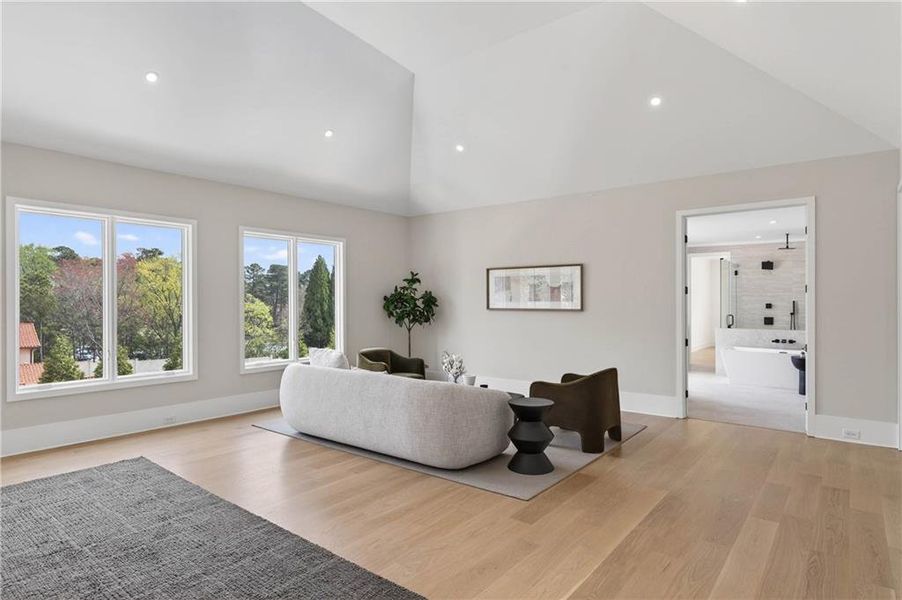 Furnished interior view inside a new home in , Marietta (Image 53).
