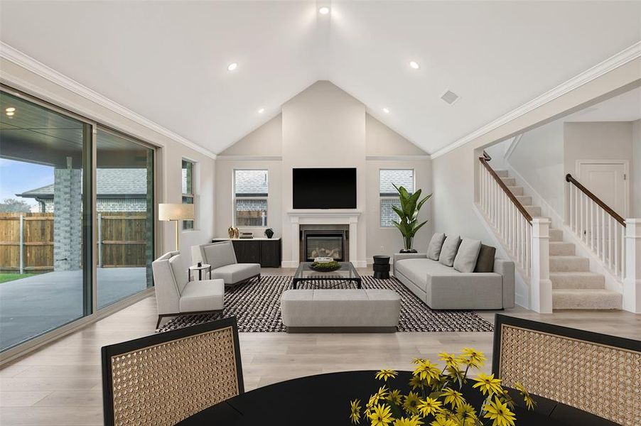 Furnished interior view inside a new home in Elevon, Lavon (Image 10). Furnished interior view inside a new home in Elevon, Lavon (Image 10).