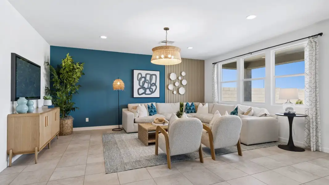 Furnished interior view inside a new home in Magma Ranch Vistas, Florence (Image 11).
