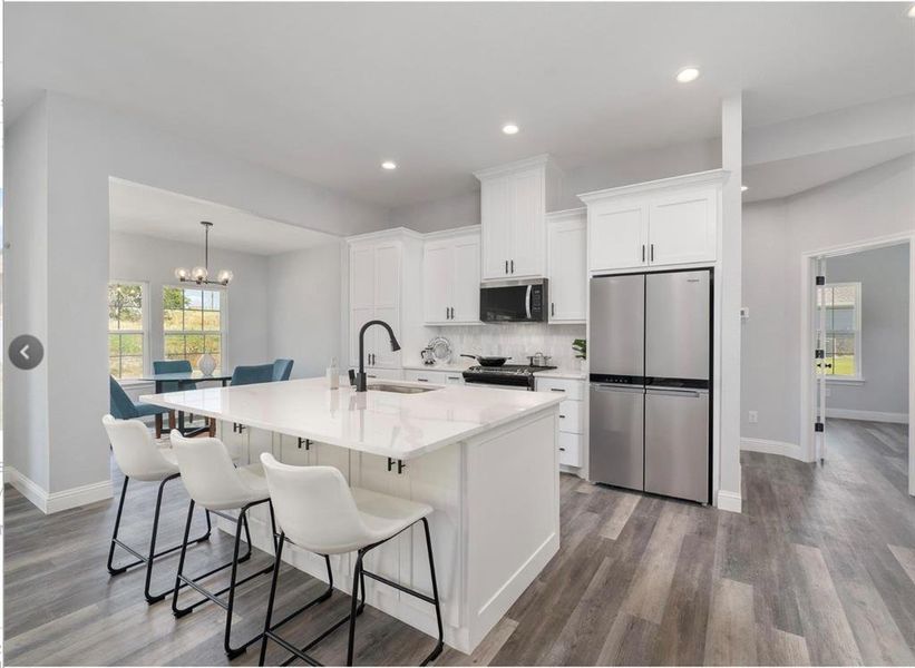 Furnished interior view inside a new home in , Azle (Image 16).