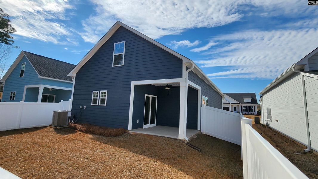 Exterior details and patio area of a home in Bickley Station, Irmo (Image 22).