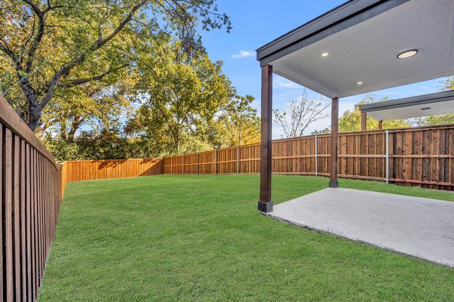 View of yard featuring a patio area