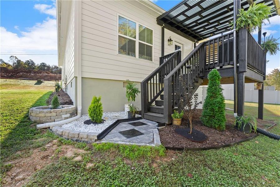 Exterior details and patio area of a home in , Cleveland (Image 20).
