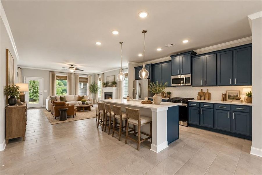 Furnished interior view inside a new home in Cooper's Walk, Loganville (Image 6).