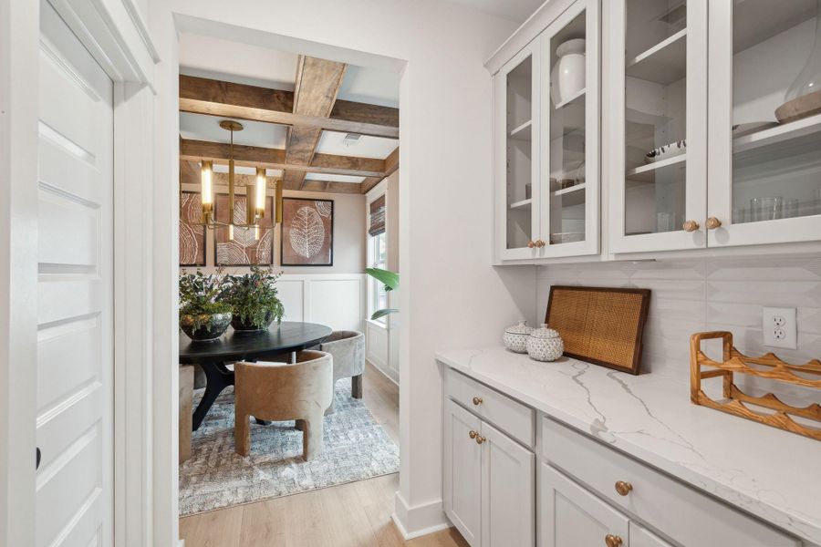 Furnished interior view inside a new home in Tidewater at Lakes of Cane Bay, Summerville (Image 28).