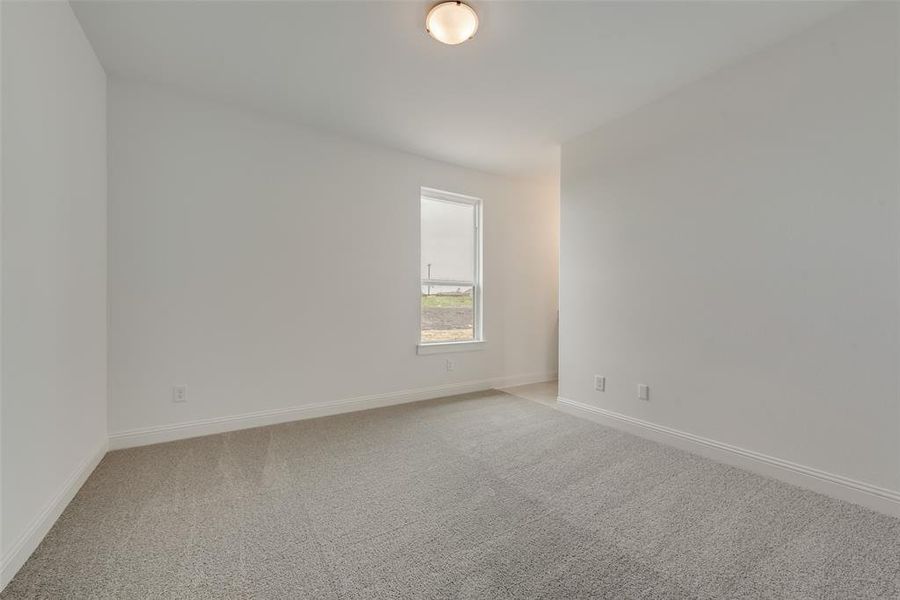 Unfurnished room featuring carpet