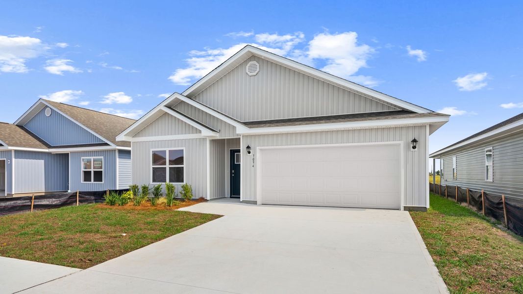 Representative exterior photo of a completed home built from the The Beau by D.R. Horton in Liberty, Panama City, FL (Image 22).