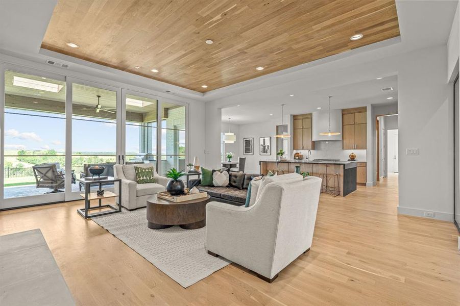 Furnished interior view inside a new home in , Fort Worth (Image 19). Furnished interior view inside a new home in , Fort Worth (Image 19).