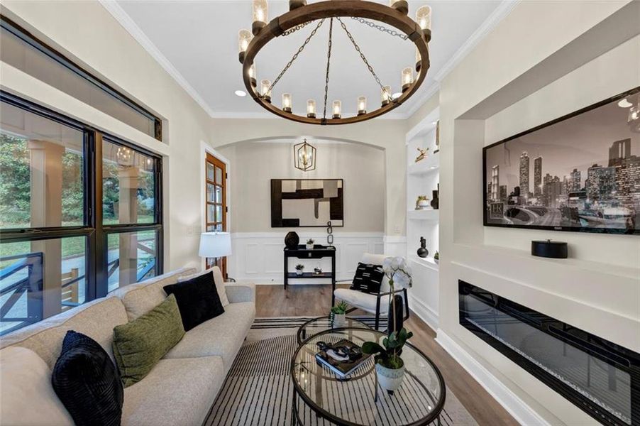 Furnished interior view inside a new home in , Atlanta (Image 13).