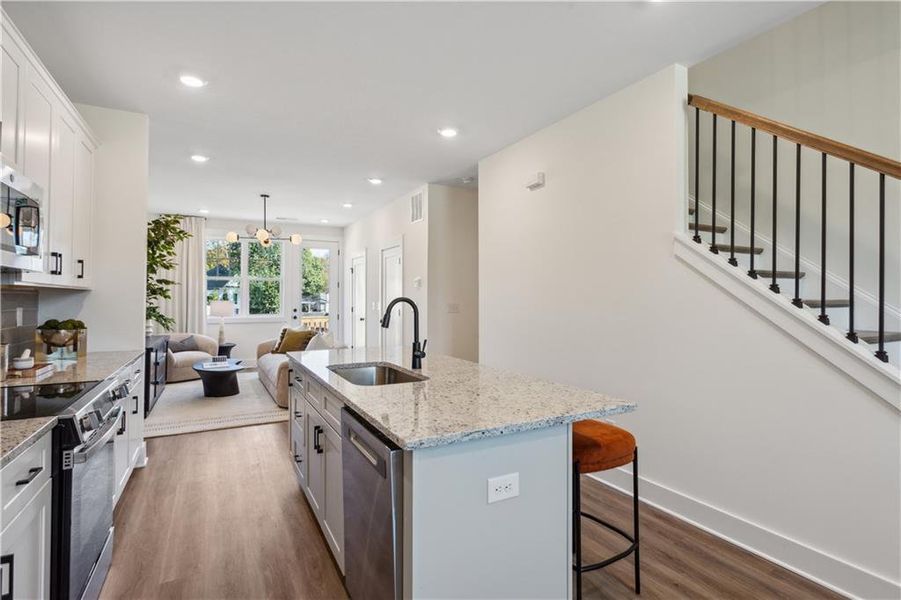 Furnished interior view inside a new home in , Atlanta (Image 4). Furnished interior view inside a new home in , Atlanta (Image 4).