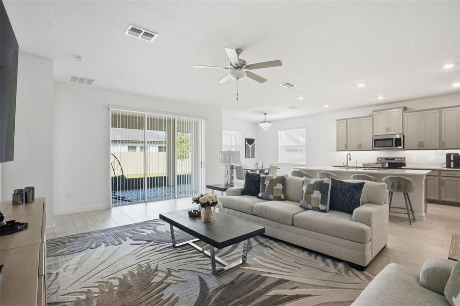 Furnished interior view inside a new home in Mirada Active Adult, San Antonio (Image 6).