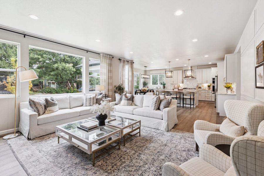 Representative furnished interior of a home built from the Silverton by Landsea Homes in Highlands Preserve, Mead (Image 26).