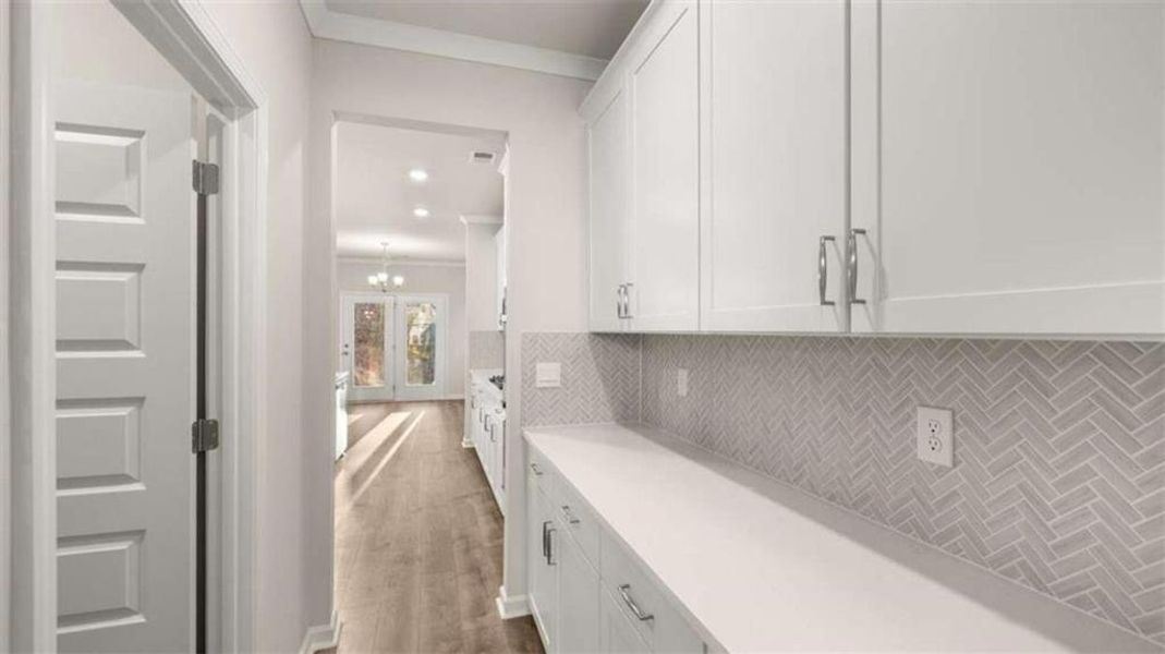 Furnished interior view inside a new home in Water Oak Estates, Lawrenceville (Image 8).
