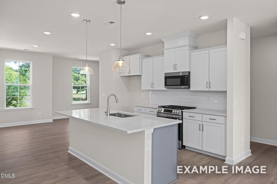Furnished interior view inside a new home in Forestville Yard Townhomes, Knightdale (Image 6).