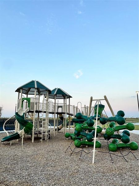 View of community jungle gym