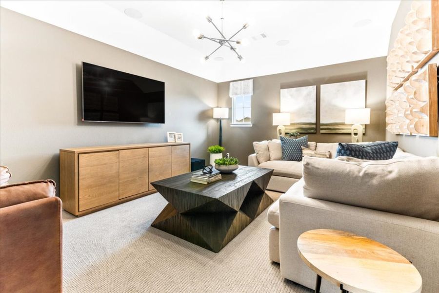 Furnished interior view inside a new home in La Terra at Uptown Celina, Celina (Image 18).