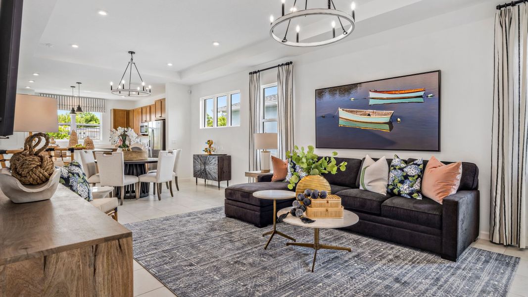 Great Room - Model shown is from sister community