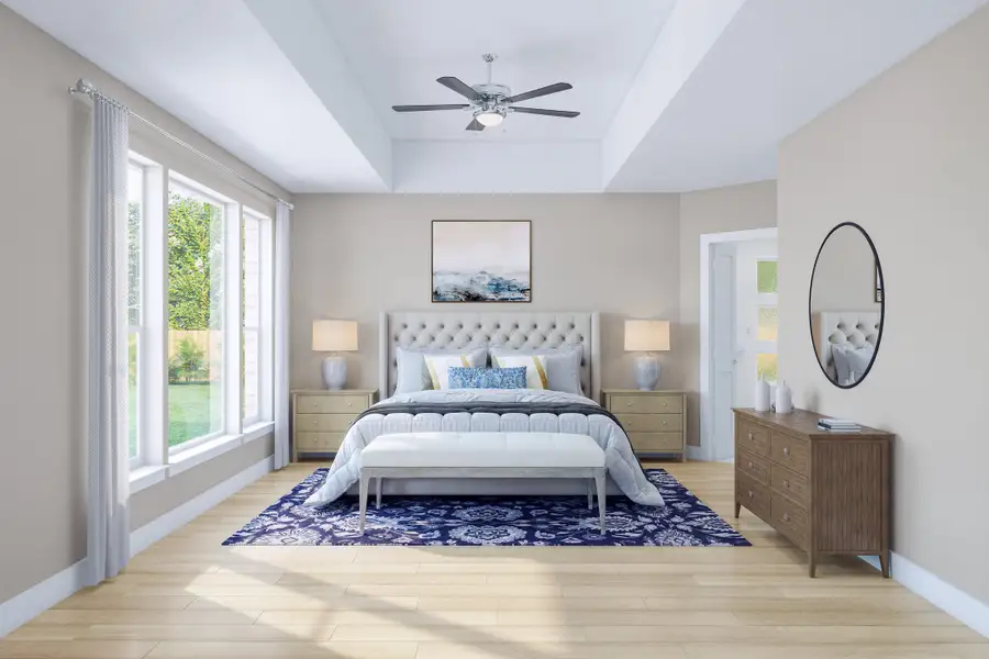 Representative furnished interior of a home built from the Trieste by Tri Pointe Homes in Dunham Pointe, Cypress (Image 15).