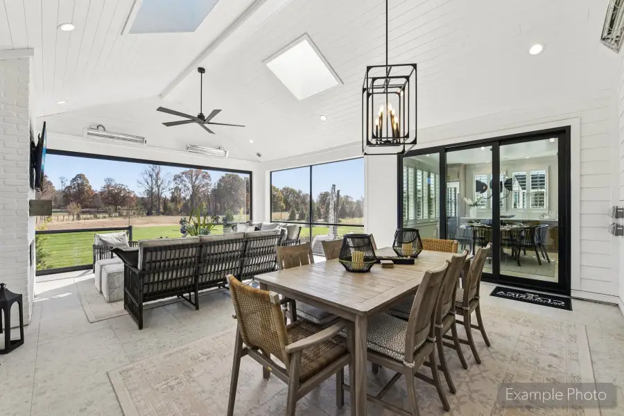 Exterior details and patio area of a home in Davidson Retreat, Davidson (Image 20).