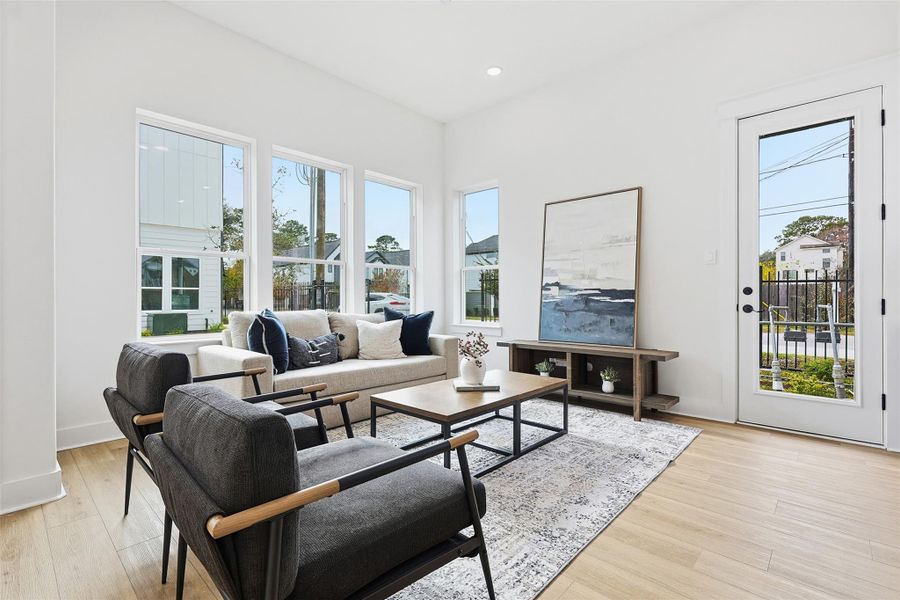 Furnished interior view inside a new home in , Houston (Image 35).