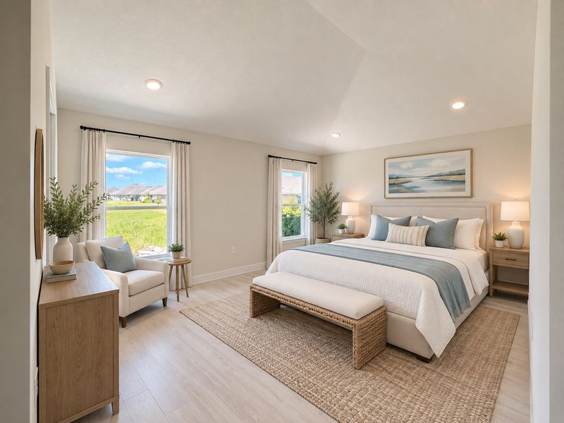 Furnished interior view inside a new home in St. John's Preserve, Palm Bay (Image 12).