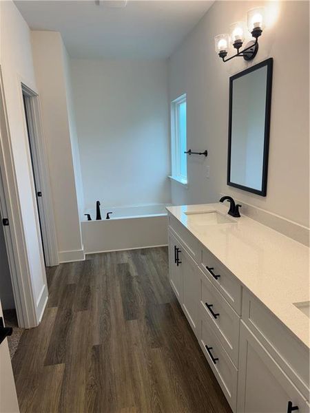 Furnished interior view inside a new home in The Fields of Walnut Creek, Pendergrass (Image 10).