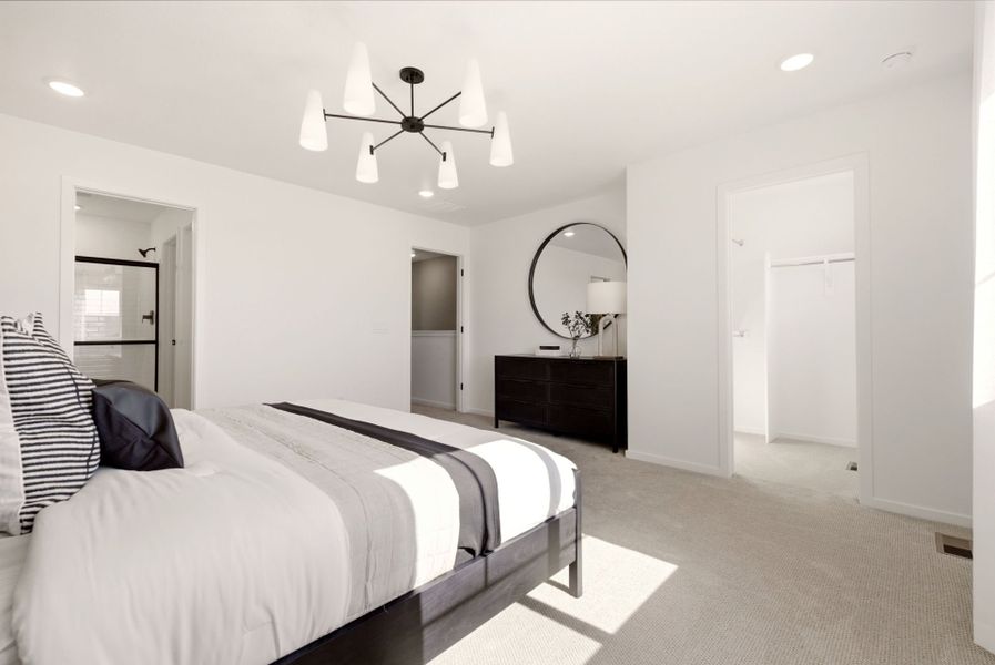 Furnished interior view inside a new home in Sky Ranch, Watkins (Image 16). Furnished interior view inside a new home in Sky Ranch, Watkins (Image 16).