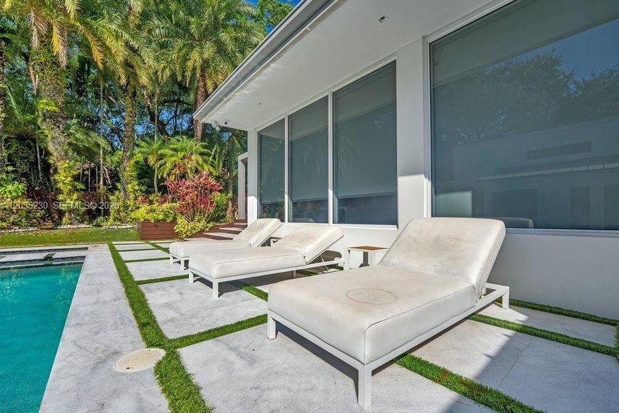 Exterior details and patio area of a home in , Pinecrest (Image 36). Exterior details and patio area of a home in , Pinecrest (Image 36).