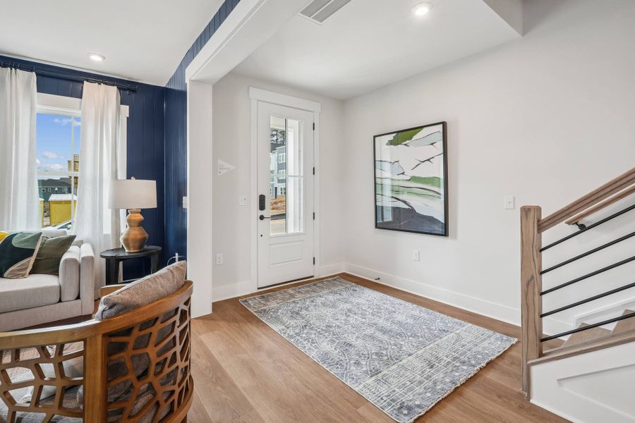 Representative furnished interior of a home built from the Ryder by Tri Pointe Homes in Mews at Holding Village, Wake Forest (Image 8).