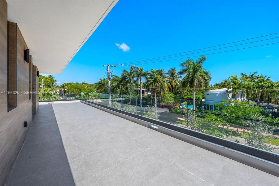 Exterior details and patio area of a home in , Miami Beach (Image 33). Exterior details and patio area of a home in , Miami Beach (Image 33).