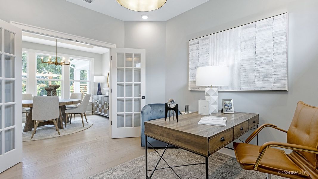 Representative furnished interior of a home built from the Portico by Epcon Communities in The Courtyards at Bailey Farms, Dacula (Image 15).