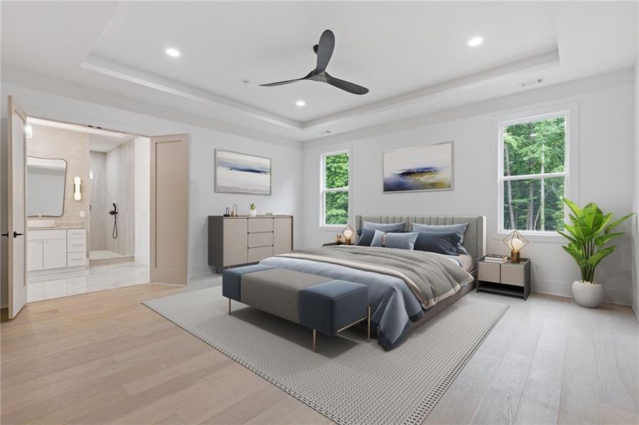 Furnished interior view inside a new home in , Lilburn (Image 17).